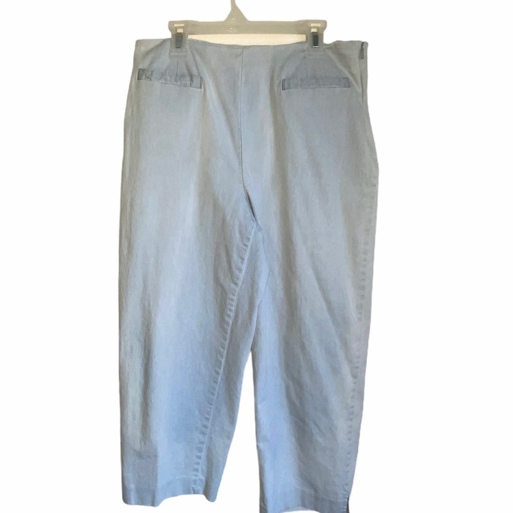 Talbots Petites Chambray Capri Pants Size 12 - Picture 3 of 11